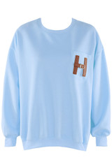 H Motif Crew Neck Sweatshirt