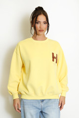 H Motif Crew Neck Sweatshirt
