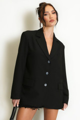 Tailored Open Back Blazer