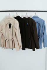 Tailored Open Back Blazer