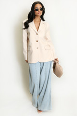 Tailored Open Back Blazer