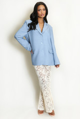 Tailored Open Back Blazer