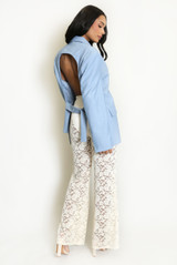 Tailored Open Back Blazer