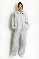 Contrast Sweatshirt And Trouser Set