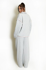 Contrast Sweatshirt And Trouser Set