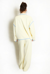 Contrast Sweatshirt And Trouser Set