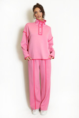 Contrast Sweatshirt And Trouser Set
