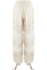 Sheer lace Balloon Trouser With Tie Cuff (PRE-ORDER)