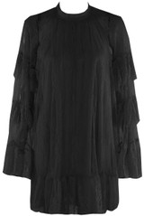 Lace Ruffle Sleeve Dress