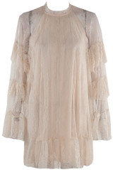 Lace Ruffle Sleeve Dress