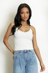 Textured Strappy Cami