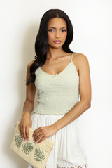 Textured Strappy Cami