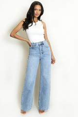 I Love Paris Slogan Jeans