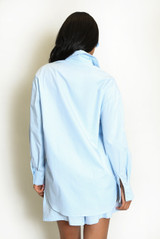 Diamante Embellished Shirt And Shorts Set