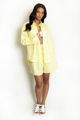 Diamante Embellished Shirt And Shorts Set