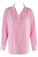 Striped Contrast Cuff Shirt