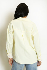 Striped Contrast Cuff Shirt