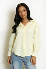 Striped Contrast Cuff Shirt