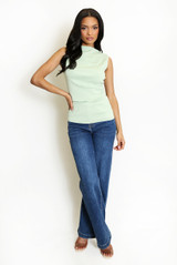 High Neck Sleeveless Top 