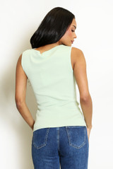 High Neck Sleeveless Top 