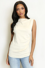 High Neck Sleeveless Top 