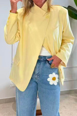 Asymmetric Wrap Blazer(PRE ORDER)