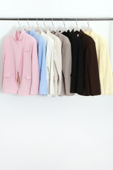 Asymmetric Wrap Blazer