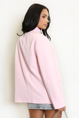 Asymmetric Wrap Blazer