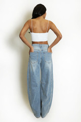 Basic V Neck Cropped Cami Top