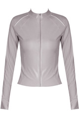 Contrast Piping Active Zip Top