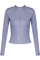 Contrast Piping Active Zip Top