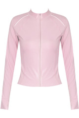 Contrast Piping Active Zip Top
