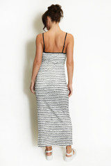 Knit Striped Cami Midi Dress