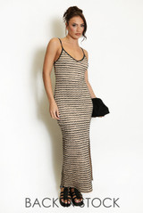 Knit Striped Cami Midi Dress