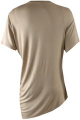 Asymmetric Hem Round Neck T-Shirt