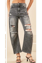 Super Ripped Washed Denim Jeans