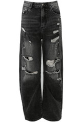 Super Ripped Washed Denim Jeans