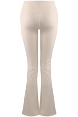 Overlap Front Flare Hem Legging