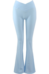 Overlap Front Flare Hem Legging