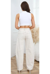 Mid Rise Balloon Fit Denim Jeans