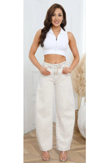 Mid Rise Balloon Fit Denim Jeans