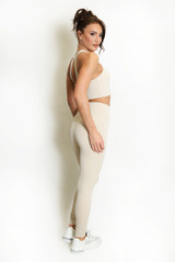 Strappy Back Crop Top And Cross Over Legging Set