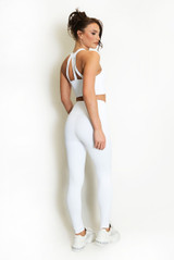 Strappy Back Crop Top And Cross Over Legging Set