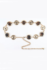 Tortoise Shell Circular Chain Belt