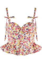 Floral Peplum Bodice Top- PRE-ORDER