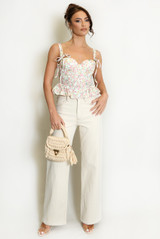 Floral Peplum Bodice Top- PRE-ORDER