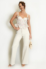 Floral Peplum Bodice Top- PRE-ORDER