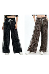 Leopard Print Side Stripe Jogger 