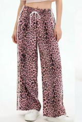 Leopard Print Side Stripe Jogger 