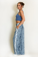Leopard Print Side Stripe Jogger 